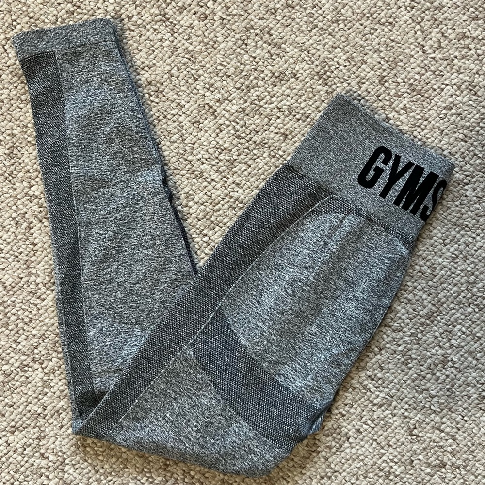 Gymshark Flex Seamless Leggings Sz L Grey